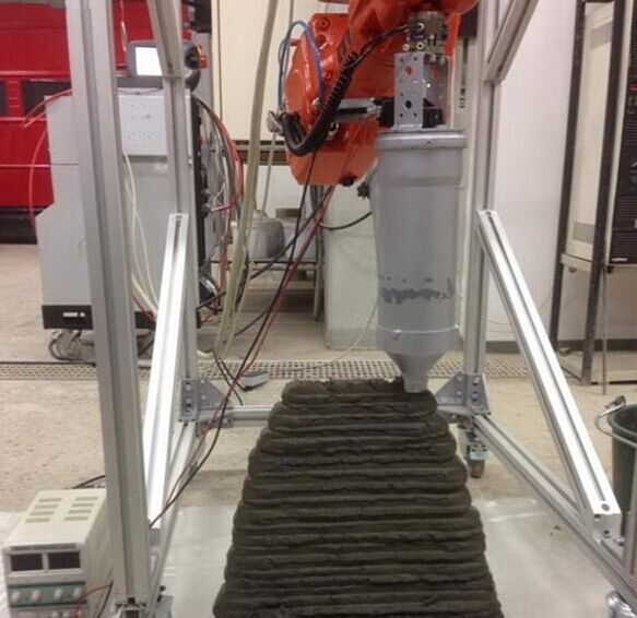 混凝土、混凝土3D打印機(jī)、可移動混凝土3D打印機(jī)