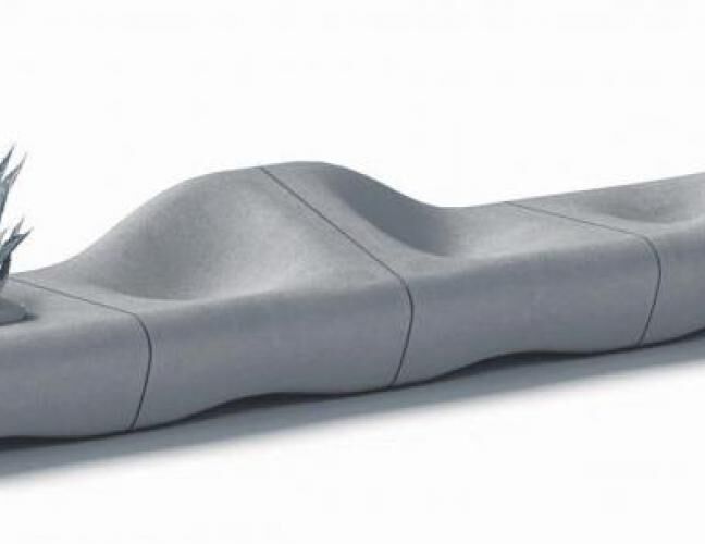 混凝土、沙丘椅