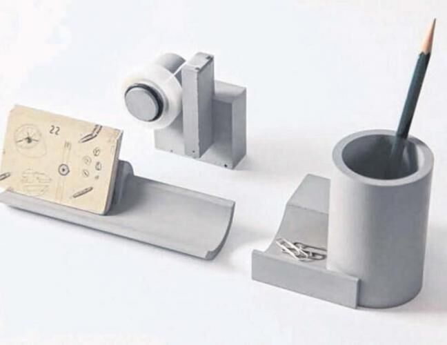 混凝土、  水泥文具