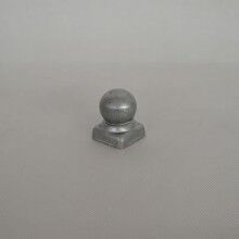 50方?jīng)_壓柱頭鐵欄桿蓋帽鐵柱頭廠家護(hù)欄球頭【恒揚(yáng)】