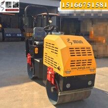 造型新穎！座駕式1噸壓路機 全液壓雙鋼輪振動壓路機 小型壓路機