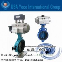 進(jìn)口氣動襯膠蝶閥|YOCO氣動對夾襯膠蝶閥|美國約克品牌