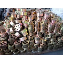 錨具、錨墊板、螺旋筋及配套夾片4/5孔錨具廠家YM15-5孔錨具四件套直銷
